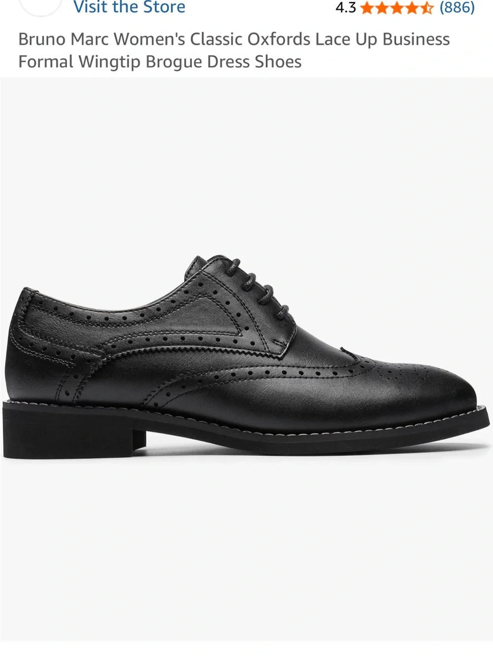 Bruno Marc Big Kids Classic Oxford Formal Wingtip Classy Dress Shoes size 4.